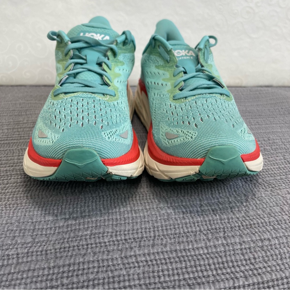 Hoka One One Clifton 8 Women's Size 9 B Blue Running Athletic Sneakers - Picture 5 of 12